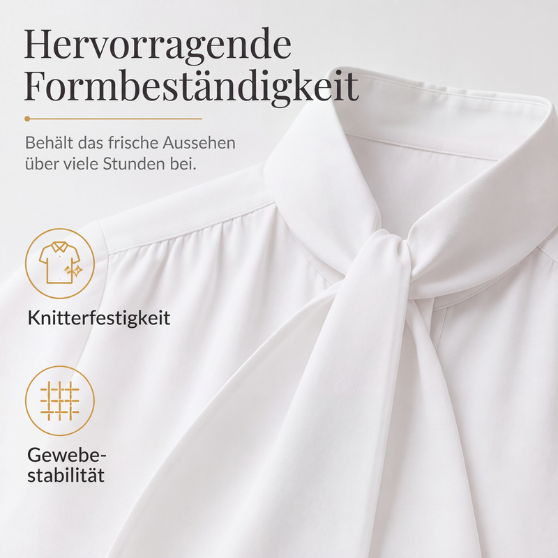 📢🎉50%Rabatt!!!🛍️✨Qualität überzeugt! Elegantes Langarmtop mit Schleifenkragen für Damen