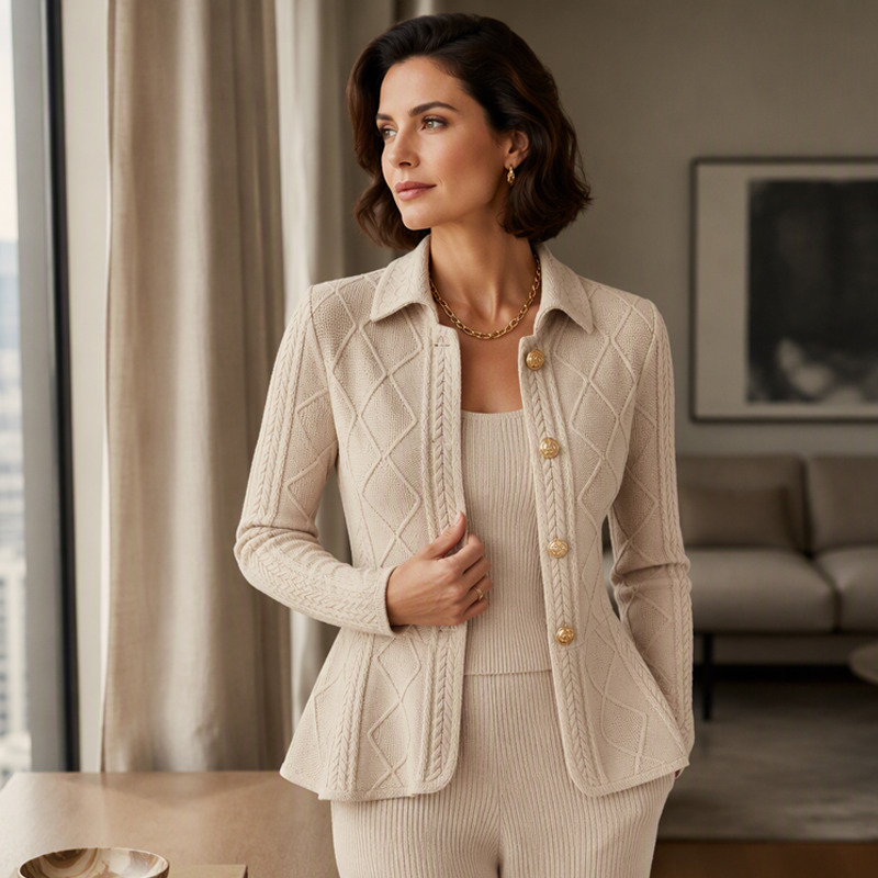 🔥Beliebtes Produkt ！✨Elegantes Damen-Blazer mit Rüschen-Peplum