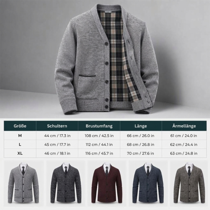 📢🎉50%Rabatt!!!🛍️✨Lässige gestrickte Cardigan mit Knopfleiste für Herren