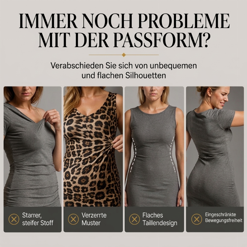 📢🎉50%Rabatt!!!🛍️✨Damen Midikleid mit Spitze, Leopardenmuster, V-Ausschnitt und Laternenärmeln