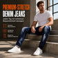 Herren Stretch Jeans, schmale Passform, mit Riss-Details