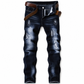 Herren Stretch Jeans, schmale Passform, mit Riss-Details