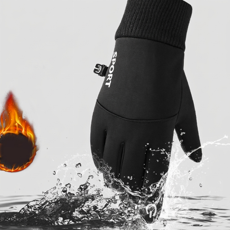 🚨 Eilmeldung: 50% endet heute Nacht! Herren winddichte, warm gefütterte Handschuhe mit Touchscreen-Fingerspitzen