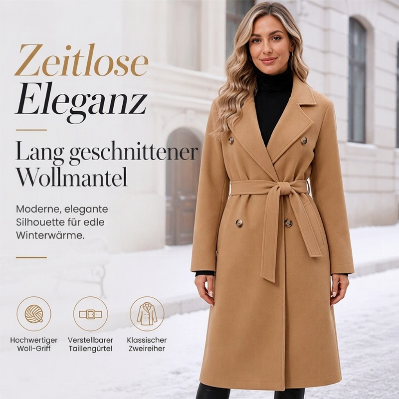 🧥 Elegant Trenchcoat mit Gürtel – Feminin, klassisch & immer passend