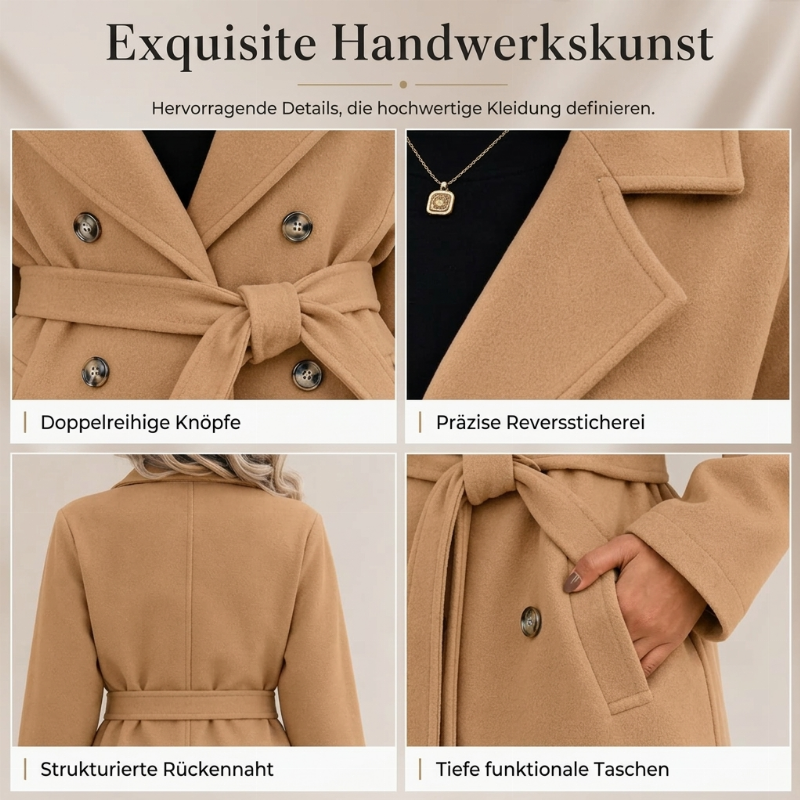🧥 Elegant Trenchcoat mit Gürtel – Feminin, klassisch & immer passend