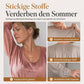 Lässige Damen-Bluse mit quadratischem Ausschnitt, ausgestellten Ärmeln und Blumenmuster aus Chiffon, Ferien-Top