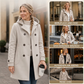 📢🎉50%Rabatt!!!🛍️✨Damen doppelreihiger Kapuzzi-Peat-Mantel