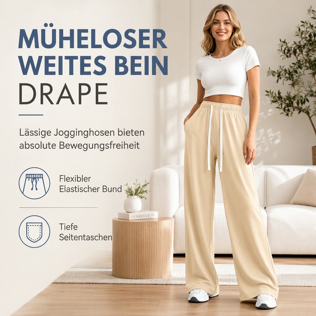 Damen Freizeit lockere weite Sweatpants
