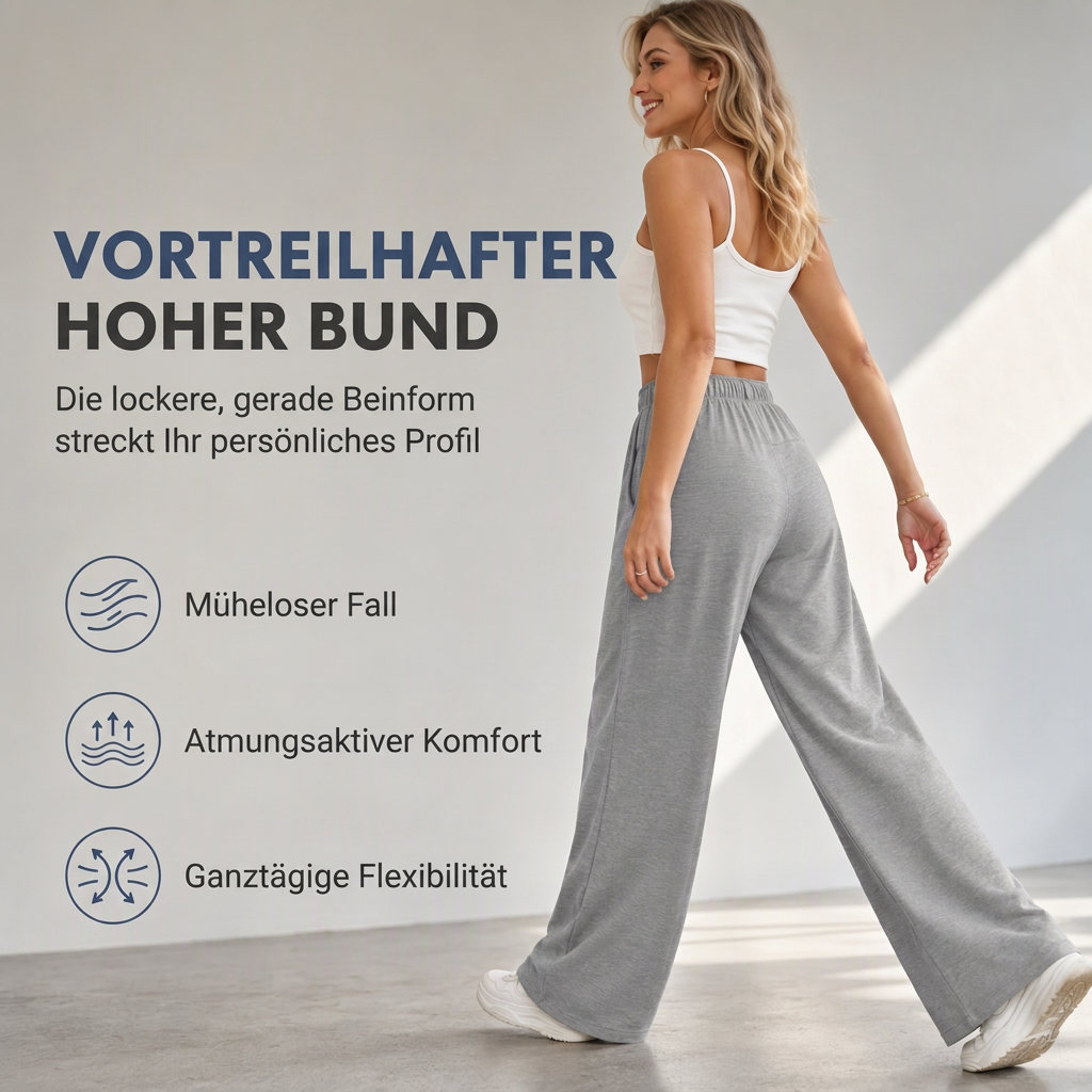 Damen Freizeit lockere weite Sweatpants