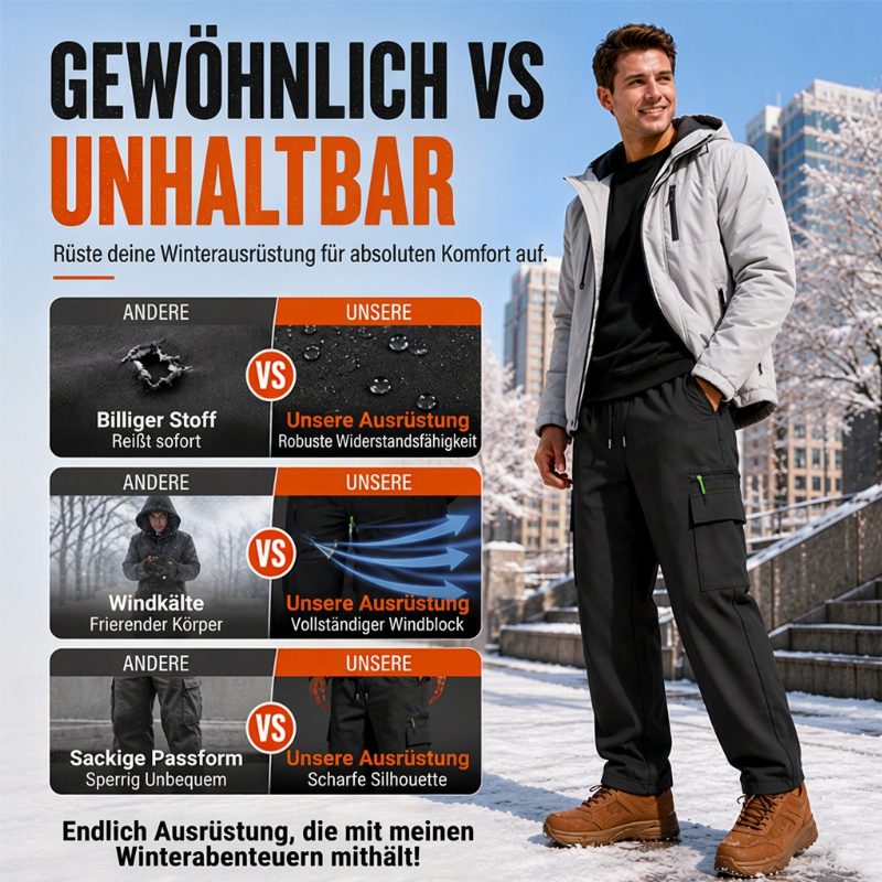 📢🎉50%Rabatt!!!🛍️✨Herren Winter Outdoor Winddichte Wärmehose