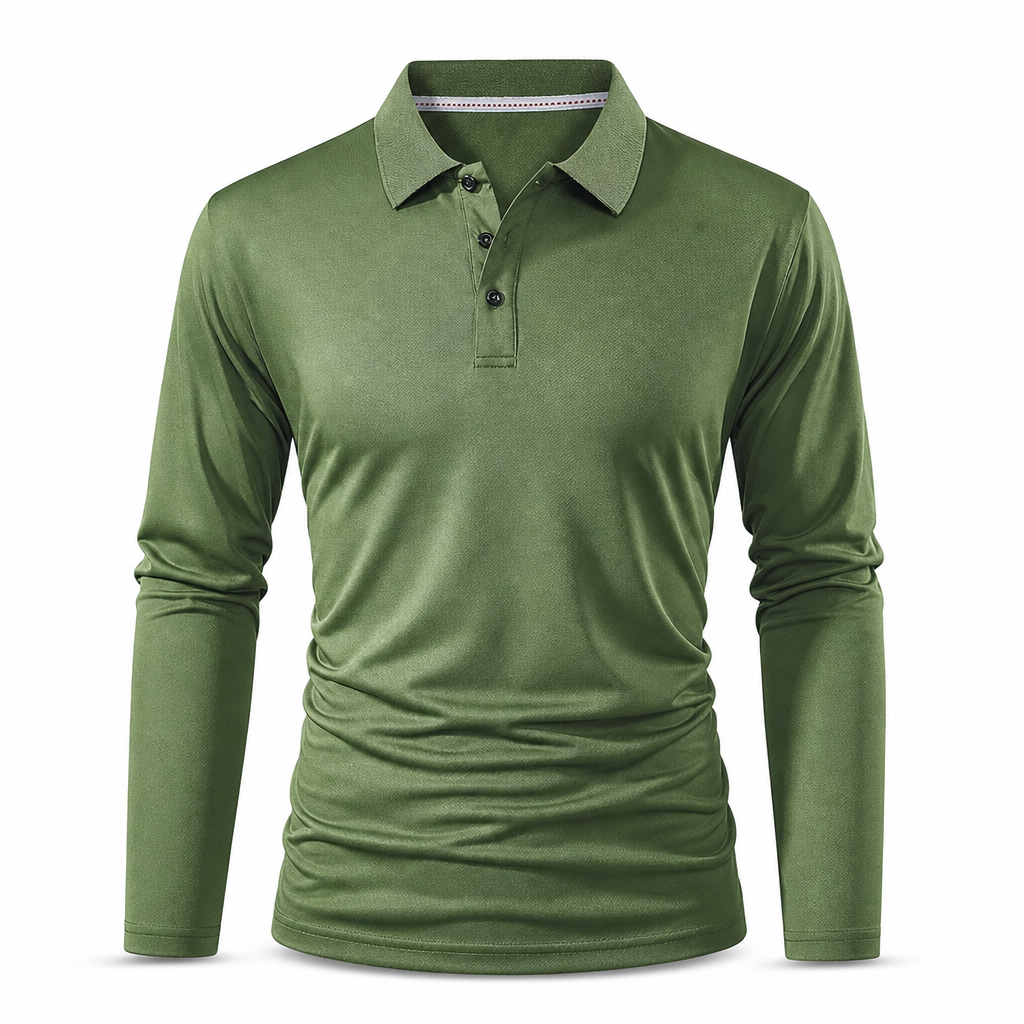👔 Langärmliges Kragen-T-Shirt für Herren – Klassisch, bequem & immer passend