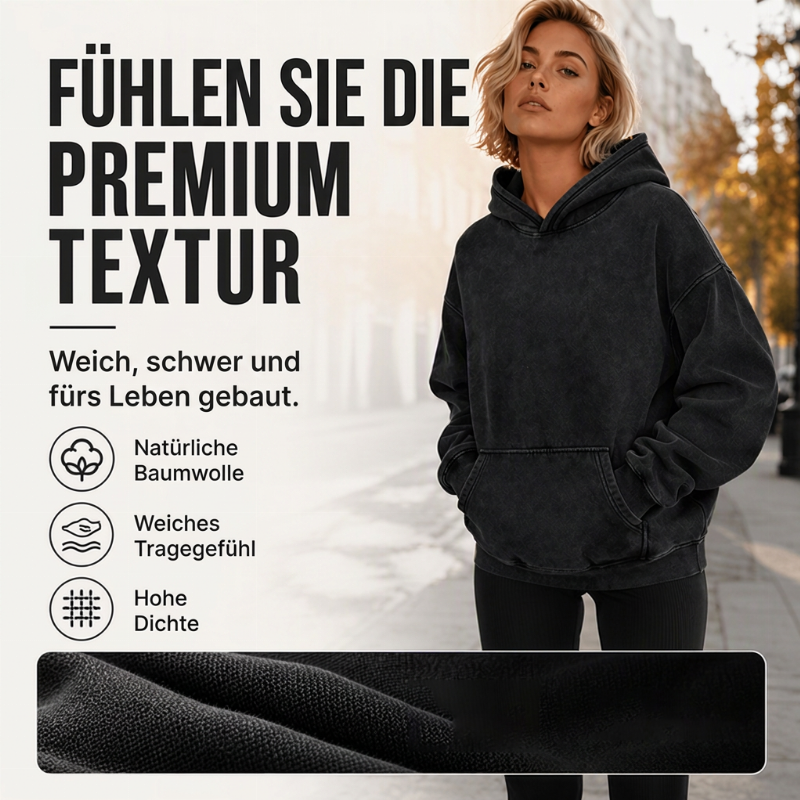 ✨ Neu eingetroffen✨Unisex Casual Oversized Hoodie mit Acid-Wash-Effekt