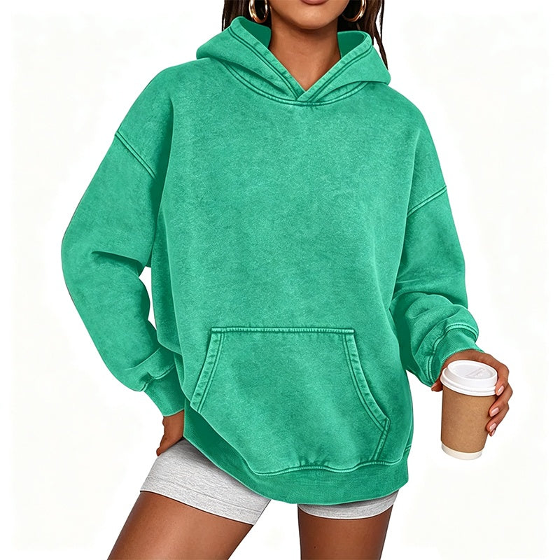 ✨ Neu eingetroffen✨Unisex Casual Oversized Hoodie mit Acid-Wash-Effekt