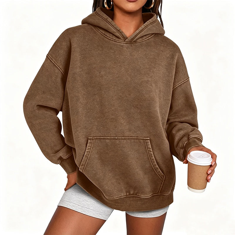 ✨ Neu eingetroffen✨Unisex Casual Oversized Hoodie mit Acid-Wash-Effekt