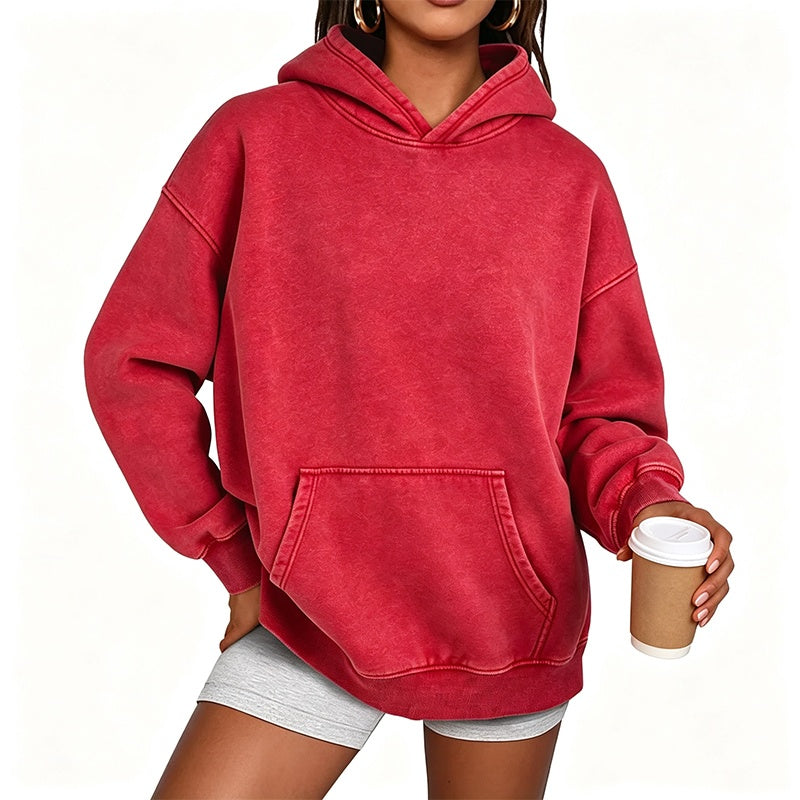 ✨ Neu eingetroffen✨Unisex Casual Oversized Hoodie mit Acid-Wash-Effekt