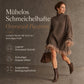 Oversized Strickkleid im Mock-Neck-Stil mit Rüschen-Tüllbesatz