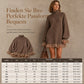 Oversized Strickkleid im Mock-Neck-Stil mit Rüschen-Tüllbesatz