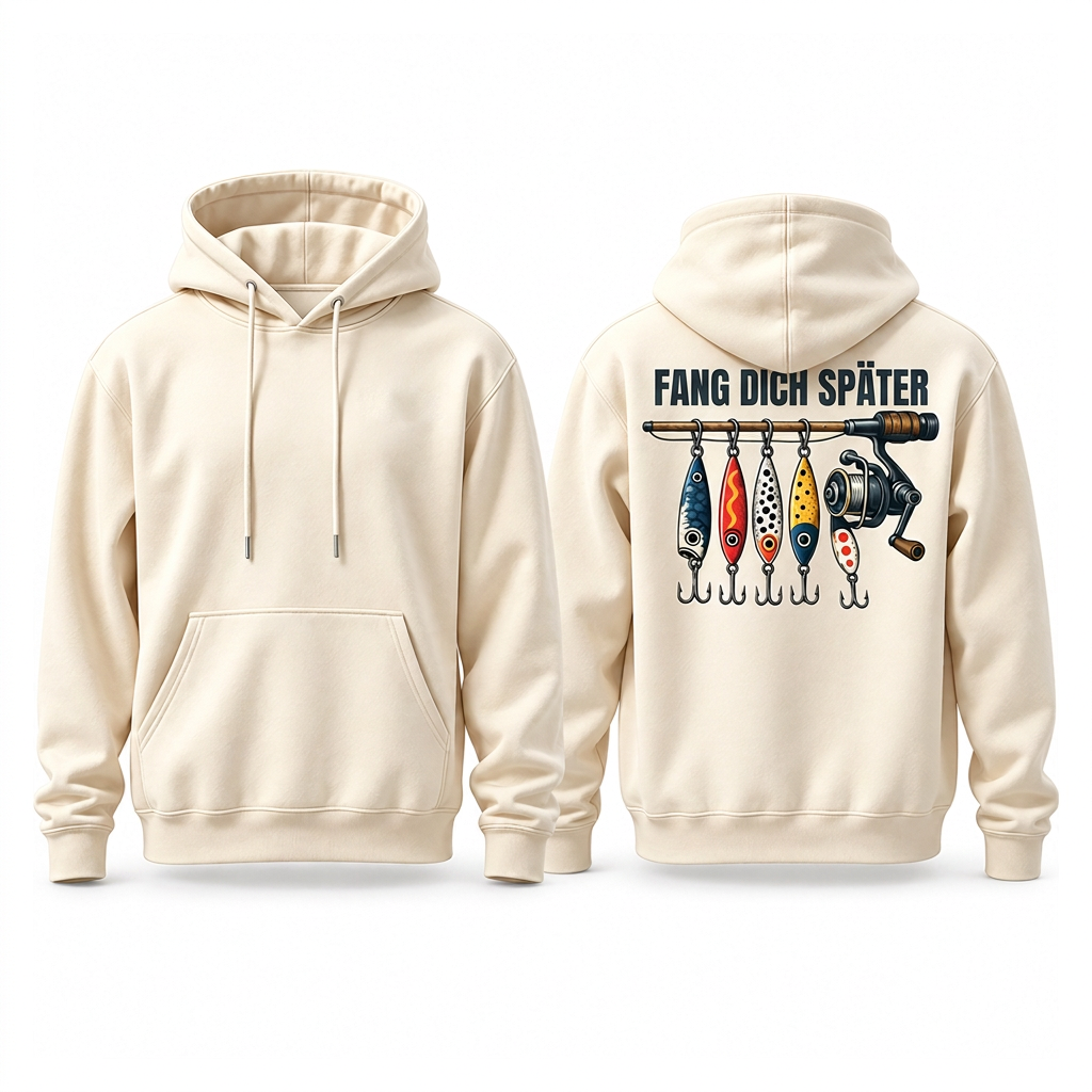 Retro Angel-Grafik Hoodie für Herren, lockere Passung, weiches Sweatshirt aus Baumwollmischung mit Fleece-Futter und Kängurutasche