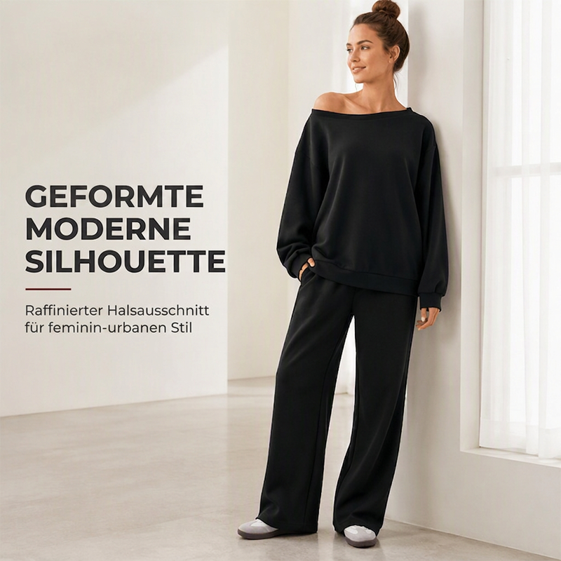 Zweiteiliges Set für Damen: Sweatshirt & Jogginghose