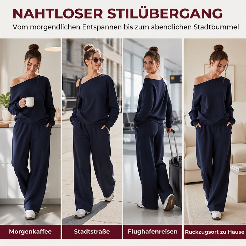 Zweiteiliges Set für Damen: Sweatshirt & Jogginghose