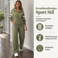 🧶 Damen-Casual-Sweatshirt & Weithosen-Set – Bequem, lässig & immer passend