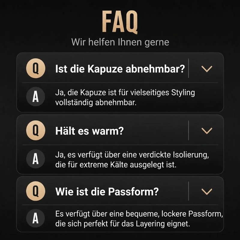 ✈ 50% Rabatt + Gratis Versand! ✈ Winddichte, warme mittellange Winterjacke für Herren