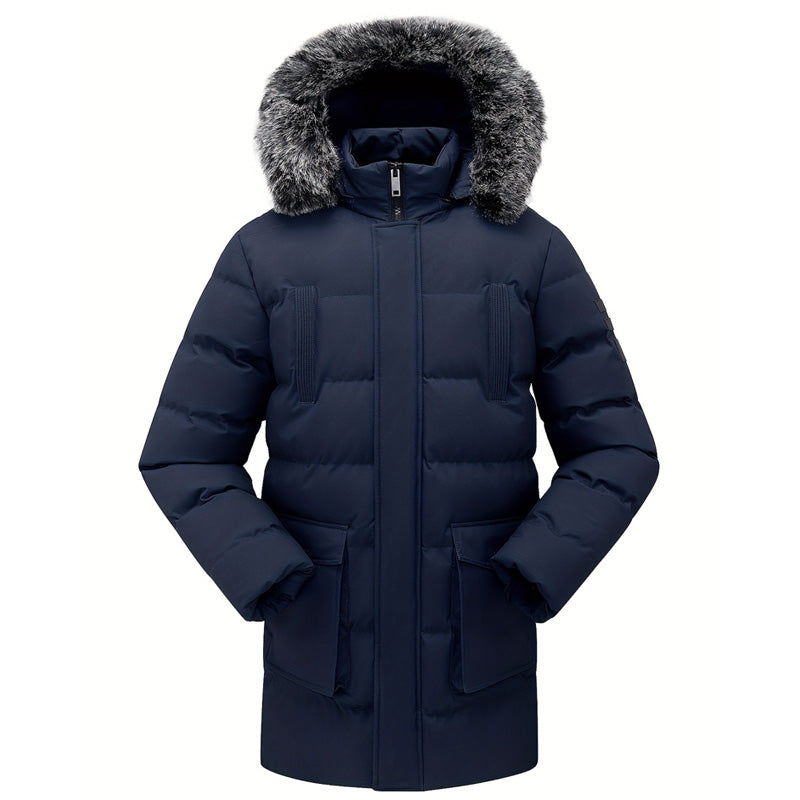 ✈ 50% Rabatt + Gratis Versand! ✈ Winddichte, warme mittellange Winterjacke für Herren