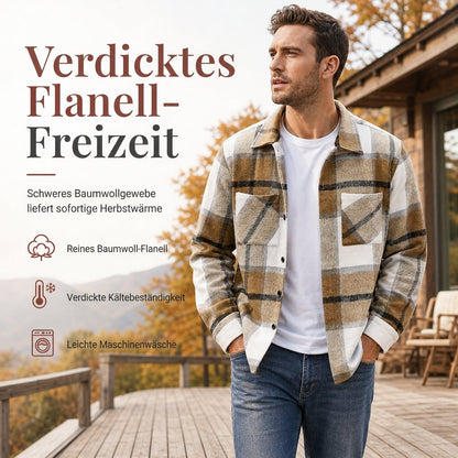 📢🎉50%Rabatt!!!🛍️✨Lässiges kariertes Flanellhemd für Herren