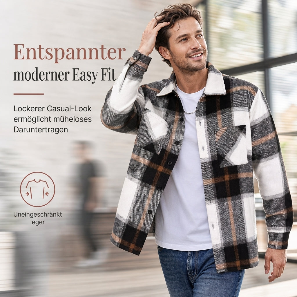 📢🎉50%Rabatt!!!🛍️✨Lässiges kariertes Flanellhemd für Herren