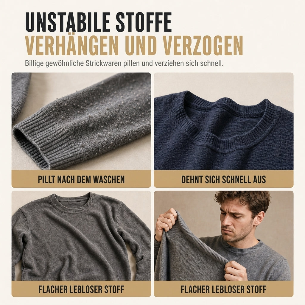 📢🎉50%Rabatt!!!🛍️✨Herren Langarm Jacquard Rundhals Sweatshirt Lockere Passform Verdickter Herbst Winter Oberteil Große Größen