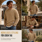 📢🎉50%Rabatt!!!🛍️✨Herren Langarm Jacquard Rundhals Sweatshirt Lockere Passform Verdickter Herbst Winter Oberteil Große Größen
