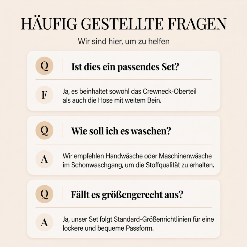 Freizeit-Oberteil mit Rundhalsausschnitt und bedruckte Hosen Set für Damen