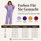🚨 Eilmeldung: 50% endet heute Nacht! Samt-Set für Damen: Kurzarm-Oberteil & Weite-Hose