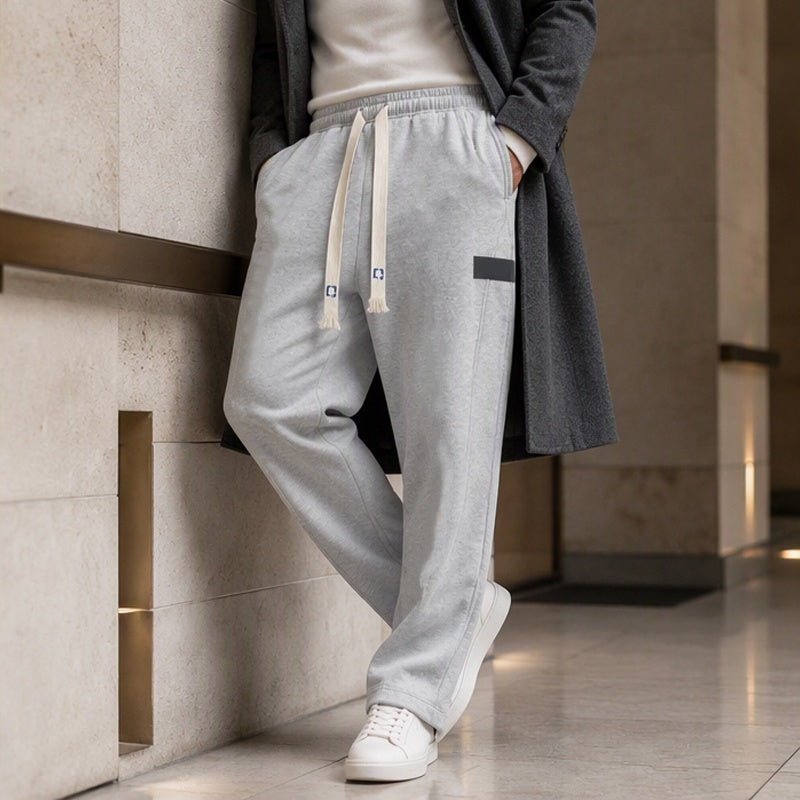 Freizeit-Weitschlag-Jogginghose für Herren mit Taschen