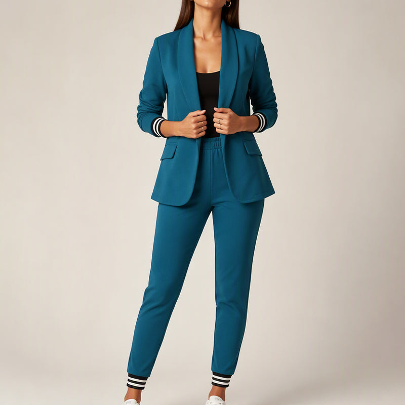 📢🎉50%Rabatt!!!🛍️✨Damen-Set aus offenem Blazer und Hose
