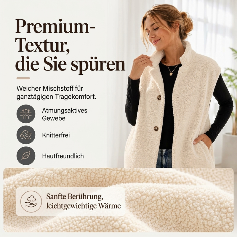 📢🎉50%Rabatt!!!🛍️✨Damen Freizeit Sherpa Warmweste