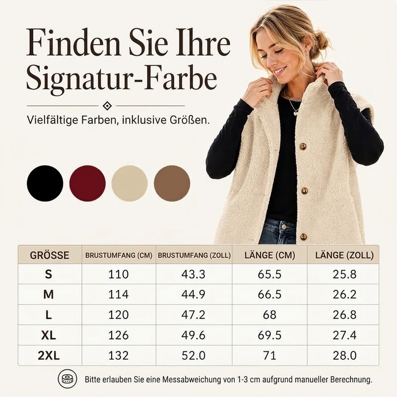 📢🎉50%Rabatt!!!🛍️✨Damen Freizeit Sherpa Warmweste