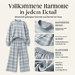 🌟 Der Look, den alle suchen – bei uns 50% günstiger! Damen-Streifenmotte-Mock-Neck-Top & Wide-Leg-Hosen-Set