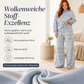 🌟 Der Look, den alle suchen – bei uns 50% günstiger! Damen-Streifenmotte-Mock-Neck-Top & Wide-Leg-Hosen-Set