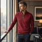 🧨 Bestseller ist zurück – alle, die beim letzten Mal leer ausgingen, jetzt zugreifen! Herren Halb-Reißverschluss Warm Futter Geripptes Sweatshirt