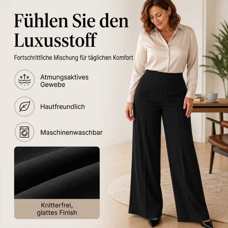 👥 Über 80.000 Käufer haben bereits zugeschlagen! Damen Freizeit Hose mit hoher Taille und weitem Bein