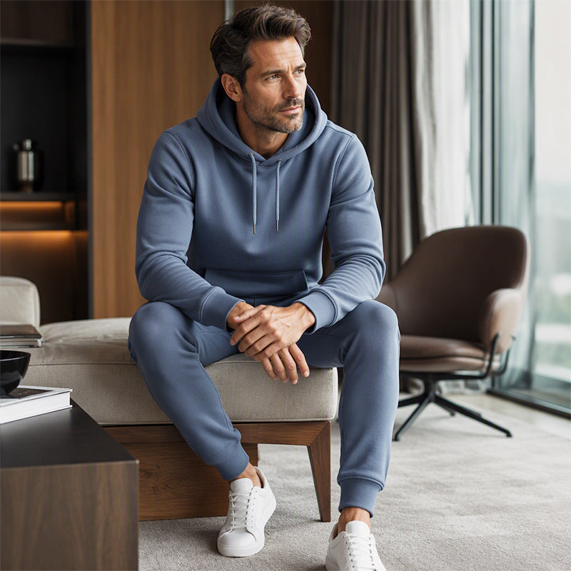 📢🎉50%Rabatt!!!🛍️✨Herren Kapuzen-Sweatshirt und Sweatpants zweiteiliges Trainingsanzug-Set