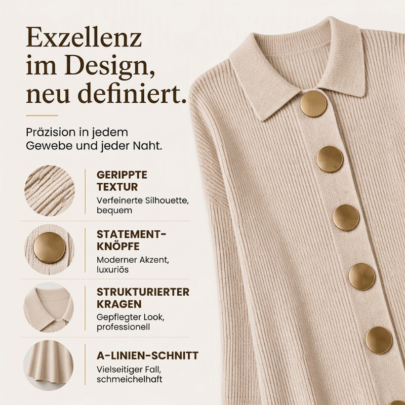 🔥Beliebtes Produkt ！✨Damen Maxikleid aus Rippstrick mit Laternenärmeln