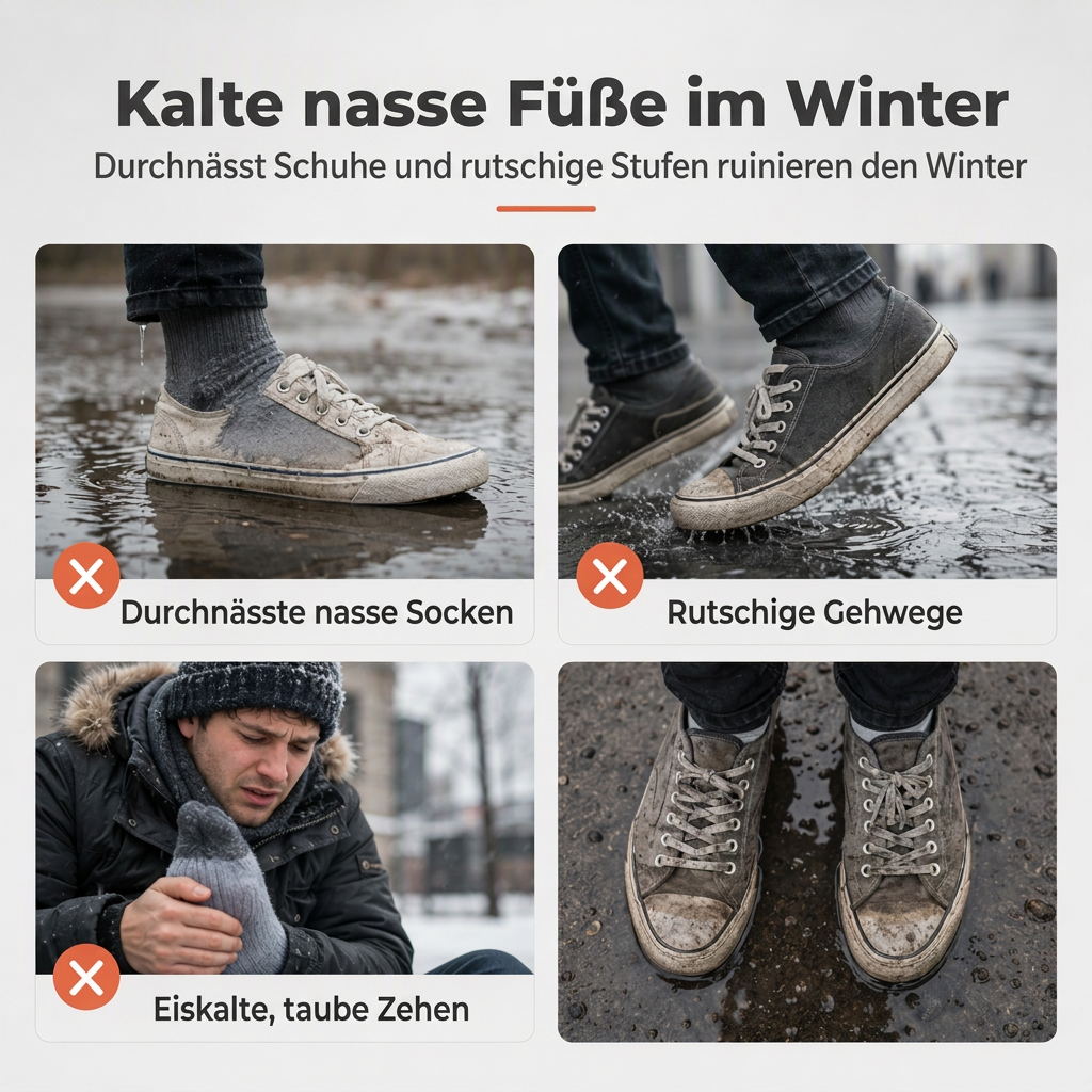 Wasserdichte Winterstiefel für Damen, warme wattierte Schlupfschuhe mit verstecktem Keilabsatz, rutschfeste, weiche Sohle, bequeme Freizeit-Wanderschuhe