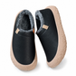 Wasserdichte Winterstiefel für Damen, warme wattierte Schlupfschuhe mit verstecktem Keilabsatz, rutschfeste, weiche Sohle, bequeme Freizeit-Wanderschuhe