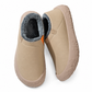 Wasserdichte Winterstiefel für Damen, warme wattierte Schlupfschuhe mit verstecktem Keilabsatz, rutschfeste, weiche Sohle, bequeme Freizeit-Wanderschuhe
