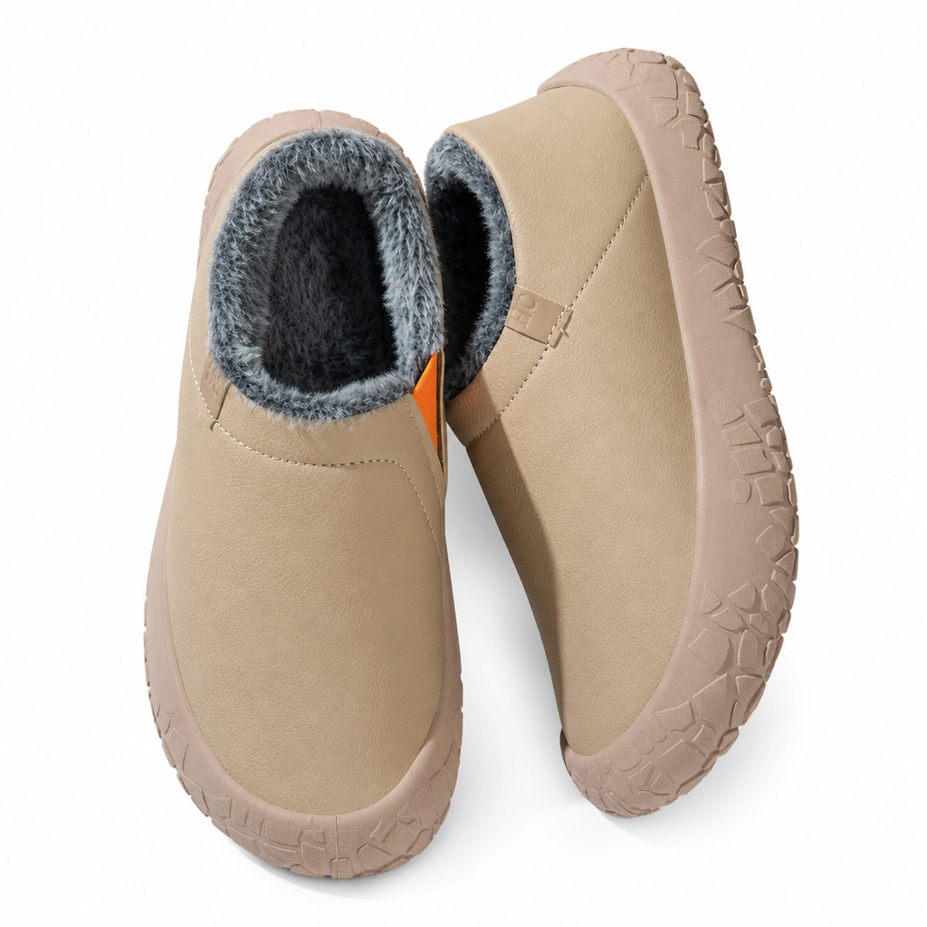 Wasserdichte Winterstiefel für Damen, warme wattierte Schlupfschuhe mit verstecktem Keilabsatz, rutschfeste, weiche Sohle, bequeme Freizeit-Wanderschuhe
