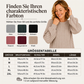 🔥 50% Rabatt – nur heute! 🎉 Damen lässiger Pullover mit Rippstrick und Laternenärmeln