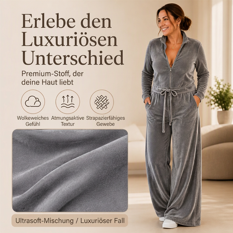📢🎉50%Rabatt!!!🛍️✨Schicker Samt-Jumpsup mit Stehkragen für Damen