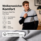 Herren Freizeit Pullover mit Farbblock-Design und Halbzipper